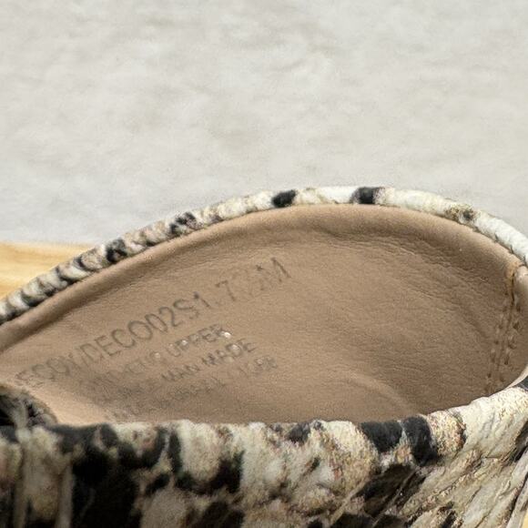 Steve Madden Decoy Snakeskin Side Cut Out Pointed Toe Stiletto Bootie Size 7.5 - Picture 9 of 13